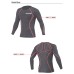 Komine JKL-122 Cool Compression Motorcycle Racing Undershirt-Black/Orange