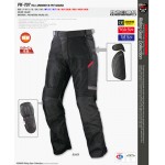 Komine PK 707 Ragusa Full Armored Mesh Motorcycle Riding Pants-Black