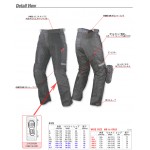 Komine PK 707 Ragusa Full Armored Mesh Motorcycle Riding Pants-Black