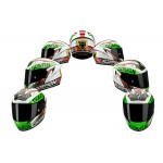 Scorpion EXO-2000 EVO AIR Bautista Replica Black-Green-Red Full Face Motorcycle Helmet