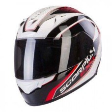 Scorpion EXO-2000 EVO AIR Performer White-Black-Red Full Face Motorcycle Helmet - Non PSB Approved
