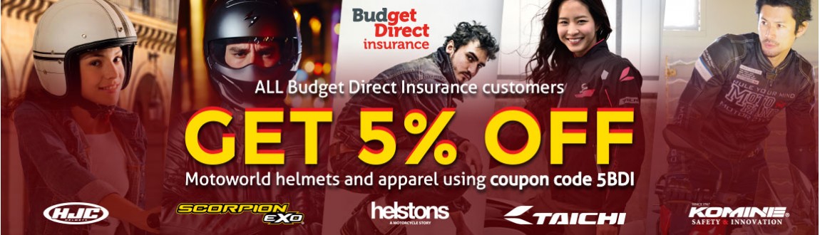 Save on your Motorcycle Accessories with Coupon Code : 5BDI