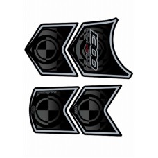 Motografix TB007K Motorcycle Fuel Tank Pad Black for BMW