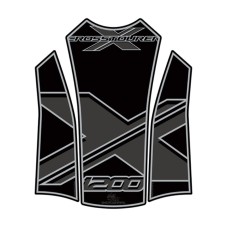 Motografix TH021K Motorcycle Fuel Tank Pad Black for Honda 2012-2015