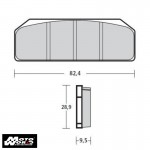 Brembo 07835424 Z04 Brake Pad