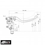 Brembo 110A26345 Radial Master Cylinder 14 RCS 18/20 Front Brake