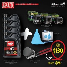 Engine Oil Class 2 Bikes Kit Bundle - Vrooam DIY Bike Care Kits