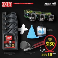 Engine Oil Class 2 Bikes Kit Bundle - Vrooam DIY Bike Care Kits