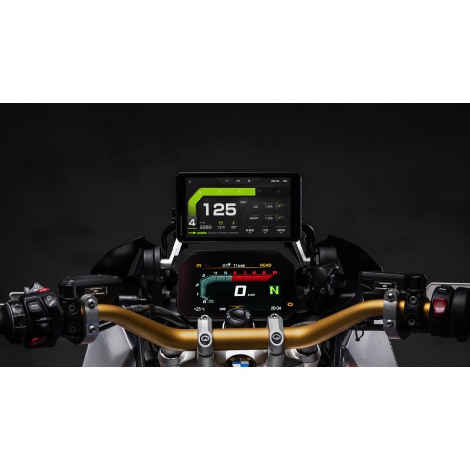 RiderNav R7M 7-Inch BMW Display with Wireless CarPlay/Android Auto and Insta360/GoPro/DJI Control