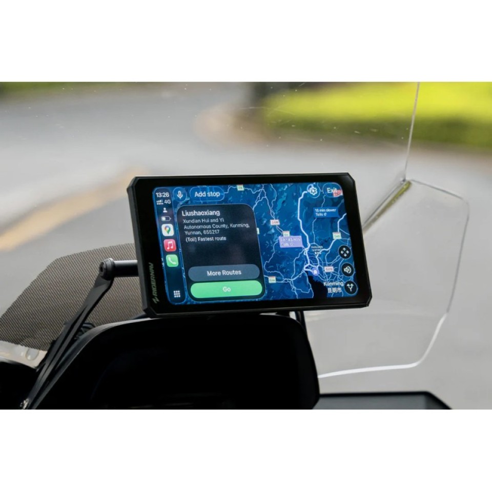 RiderNav R7X 7-Inch Universal Motorcycle Smart Display Compatible with Harley-Davidson,Honda,BMW ,Yamaha,KTM
