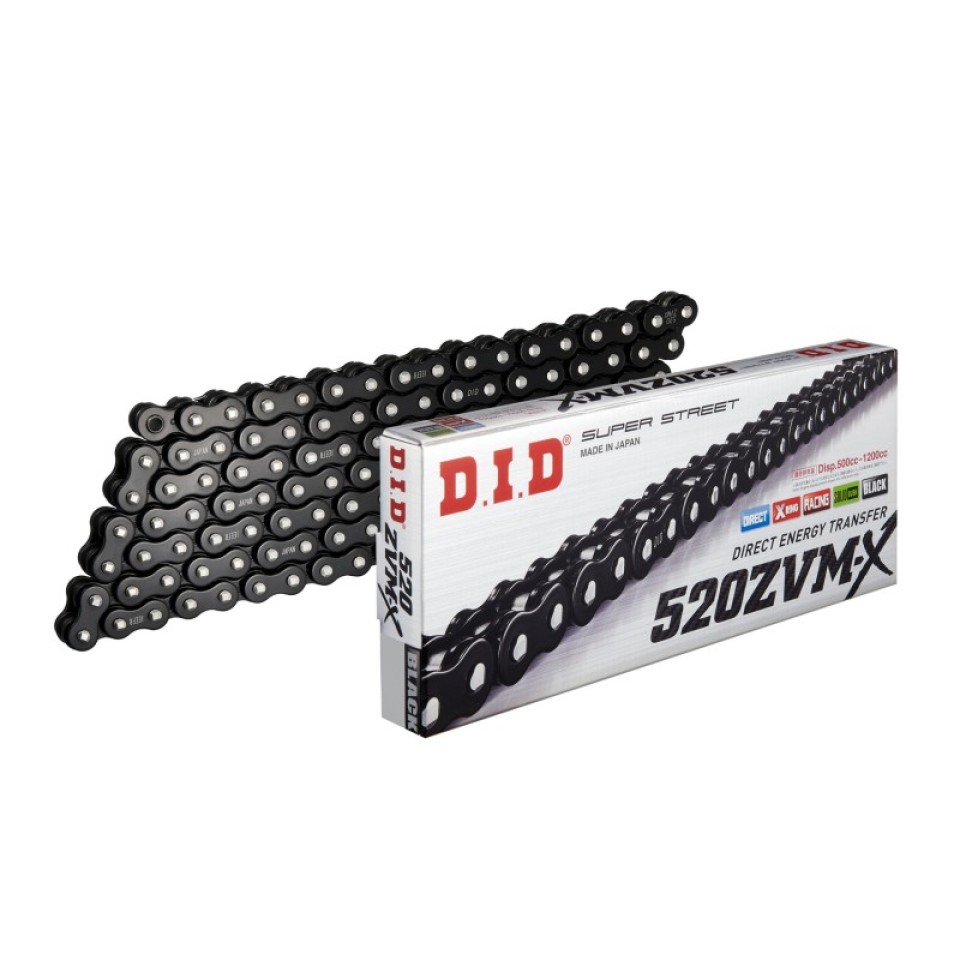 DID 520ZVMX X-Ring Motorcycle Chain - Black