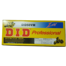DID 50VM X-Ring Motorcycle Chain - Gold and Black