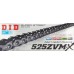 DID 525ZVMX X-Ring Motorcycle Chain - Black