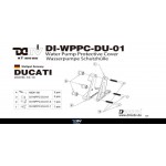 DMV DIWPPCDU01G Diavel 10-13 Water Pump Protective Cover - Gold