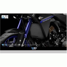 DMV DIRPCYA12K Motorcycle Radiator Protective Cover - Black For TRACER 900