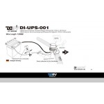 DMV DIUPS001 Motorcycle Power Supply Converter - 120cm Universal
