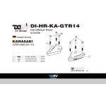 DMV DIHRKAGTR14 Motorcycle Handlebar Raiser