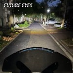  Future Eyes F150-S 60W Wired Backlight Switch Mini Hidden Scooter Motorcycle LED Light