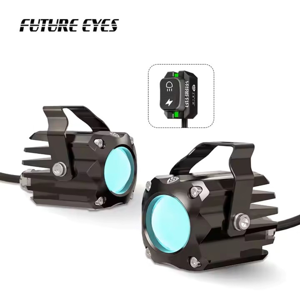  Future Eyes F150-S 60W Wired Backlight Switch Mini Hidden Scooter Motorcycle LED Light