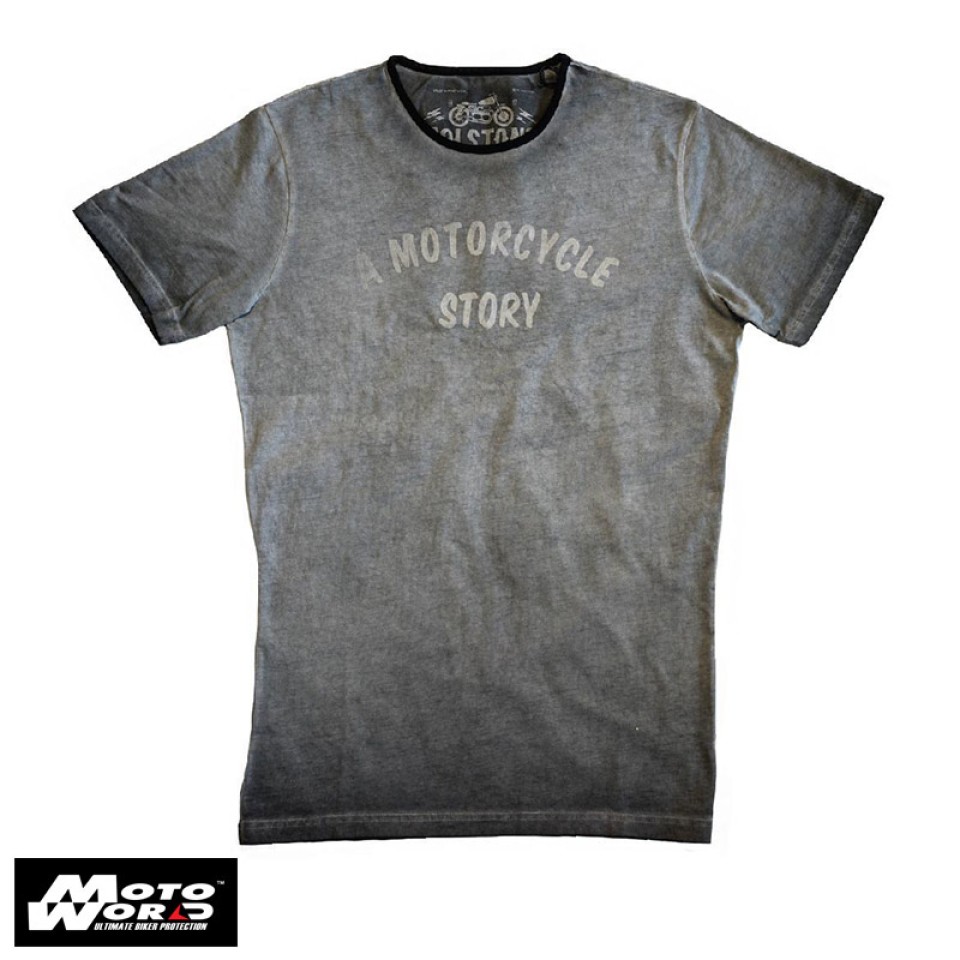 Helstons Story Cotton T-Shirt- Grey