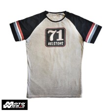 Helstons 71 Cotton T-Shirt- Grey/Black