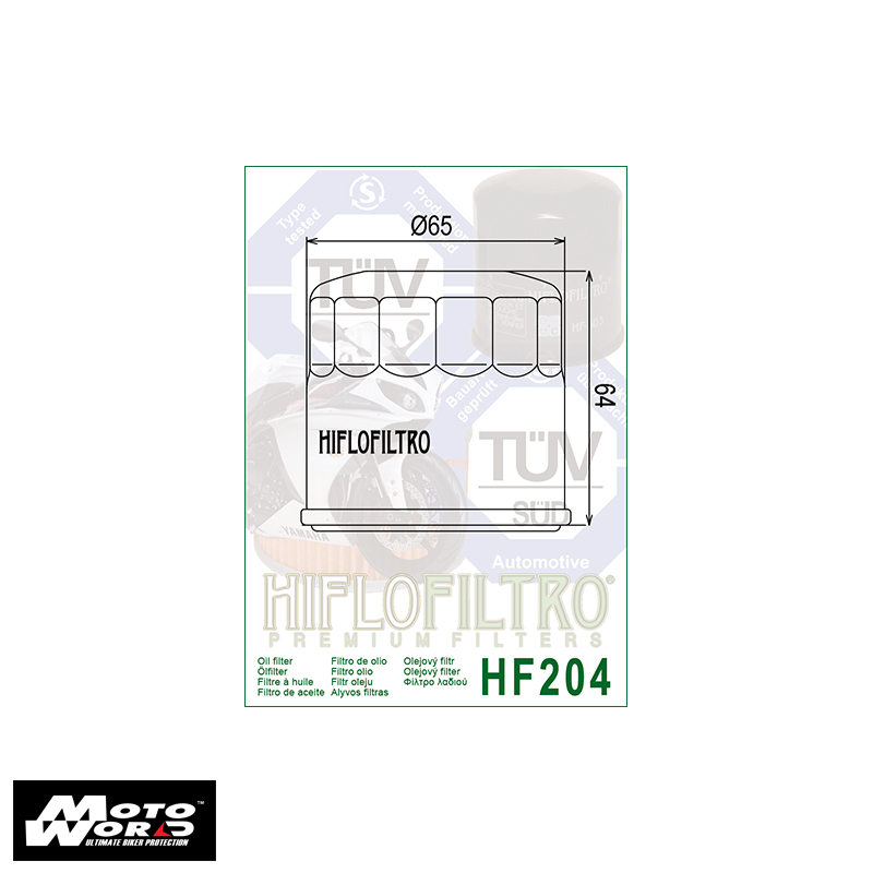 Filtre à Huile Hiflofiltro HF118 Premium - Haute Qualité De Filtration, Durée De Vie Prolongée, Compatible Avec Honda Et Autres