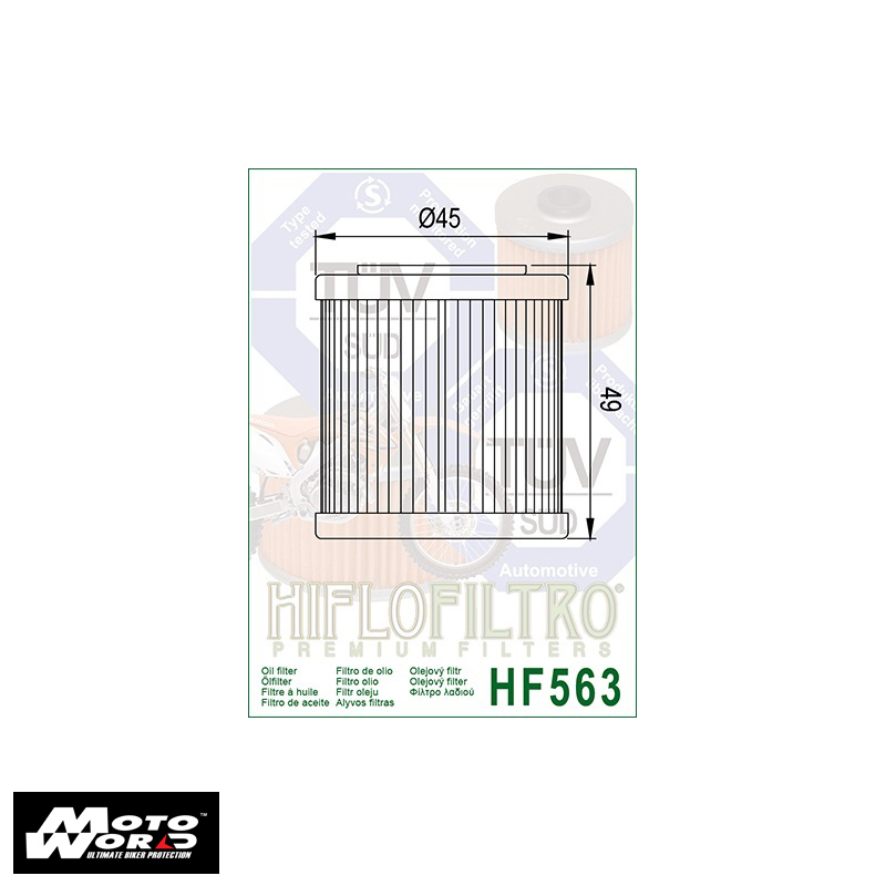 HifloFiltro HF563 Filtro para Moto