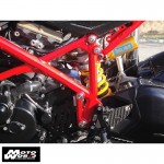 JST DU00021 Black Aluminum Frame Plug Set for Ducati M696/M1100/1098/1198/Black