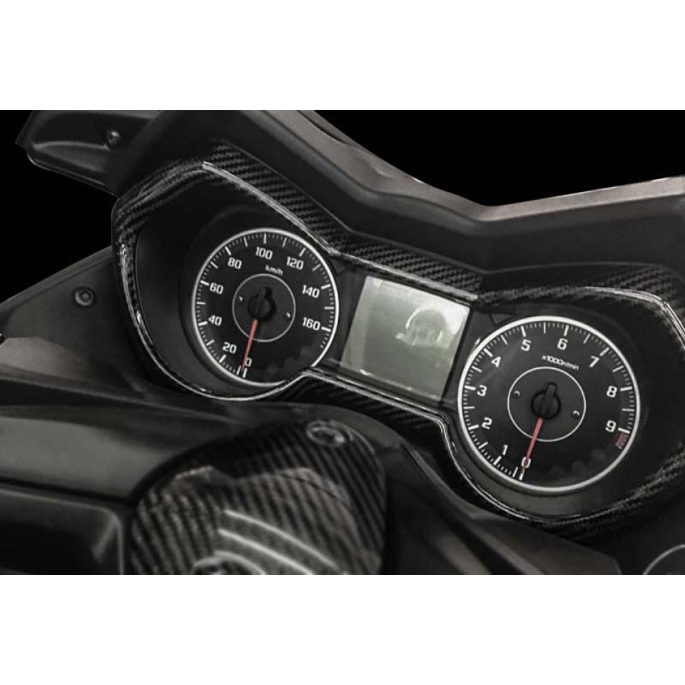 MOS Y-XM3-HY002-C01 Motorcycle Carbon Fiber Speedometer Cover For Yamaha X-MAX 300 2017-2018, X-MAX 250 2018 