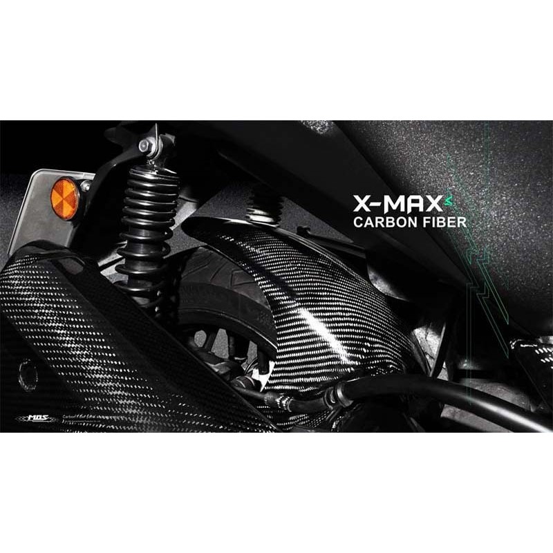 MOS Carbon Fiber Muffler Protector Cover for Yamaha XMAX 2018-2021