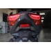MOS Y-XM3-HY016-C01 Motorcycle Carbon Fiber Taillight Lower Cover for Yamaha X-MAX 300 2017-2018, X-MAX 250 2018