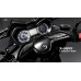 MOS Y-XM3-HY019-C01 Motorcycle Carbon Fiber Handlebar Side Cover for Yamaha X-Max 300 2017-2024, X-Max 250 2018-2024