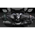 MOS YBC3HY019C01 Carbon Fiber Handlebar Trim Cover for Yamaha T-Max 530 17