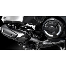 MOS Y-BC3-HY011-C01 Motorcycle Carbon Fiber Exhaust Pipe Line Protector Cover