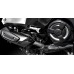 MOS Y-BC3-HY011-C01 Motorcycle Carbon Fiber Exhaust Pipe Line Protector Cover For Yamaha TMAX 530 2017-2019, TMAX 560 2020-2021