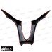 MOS Y-B74-HY002-C01 Motorcycle Carbon Fiber Leg Shield Y Shape Cover for Yamaha X-MAX 300 2017-2018, X-MAX 250 2018