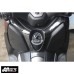 MOS Y-B74-HY002-C01 Motorcycle Carbon Fiber Leg Shield Y Shape Cover for Yamaha X-MAX 300 2017-2018, X-MAX 250 2018