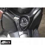 MOS Y-B74-HY002-C01 Carbon Fiber Leg Shield "Y" Shape Cover for Yamaha X-MAX