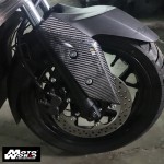 MOS Y-B74-HY009-C01 Carbon Fiber Front Fender Side Trim for Yamaha X-MAX