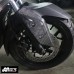 MOS Y-B74-HY009-C01 Motorcycle Carbon Fiber Front Fender Side Trim for Yamaha XMAX