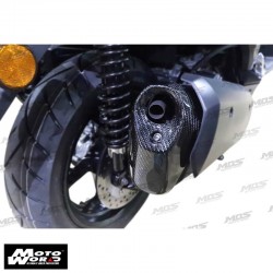 MOS Y-XM3-HY012-C01 Carbon Fiber Exhaust Pipe Muffler Cap Yamaha X-MAX
