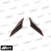 MOS Y-XM3-HY019-C01 Motorcycle Carbon Fiber Handlebar Side Cover for Yamaha X-Max 300 2017-2024, X-Max 250 2018-2024