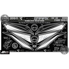 Motografix CAD NK019U Motorcycle Front Fairing/Rear Seat Unit Paint