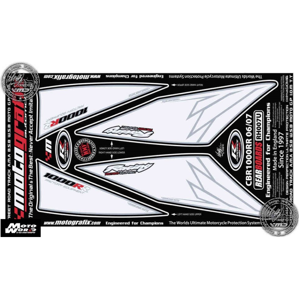 Motografix CAD RH007U Motorcycle Rear Seat Unit Paint Protector
