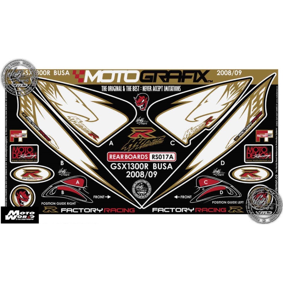 Motografix CAD RS017 Motorcycle Rear Seat Unit Paint Protector