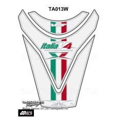 Motografix CAD TA013W Motorcycle Tank Pad Protector 3D Gel White