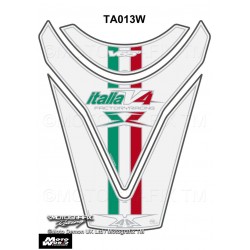 Motografix CAD TA013W Aprilia RSV4 R Tuono V4 2009 10 11 White Motorcycle Tank Pad Protector 3D Gel