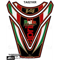 Motografix CAD TA021KR Aprilia RSV4 R Tuono V4 09 10 11 Red Italia Motorcycle Tank Pad Protector 3D Gel