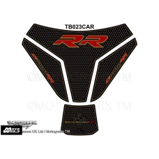 Motografix CAD TB023CAR Motorcycle Tank Pad Protector 3D Gel Carbon