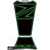 Motografix CAD TK019KG Motorcycle Tank Pad Protector 3D Gel-Black/Green